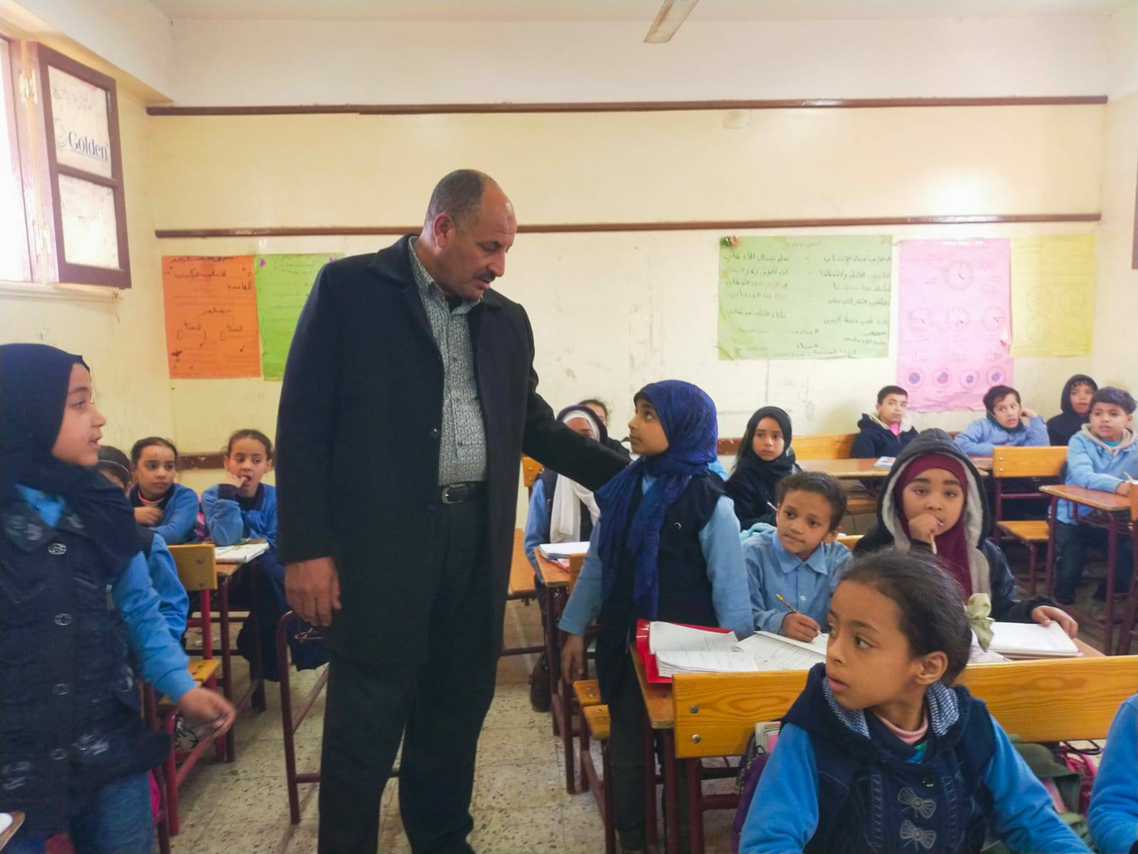 وكيل وزارة التربية والتعليم بالمنيا يواصل جولاته الميدانية المفاجئة