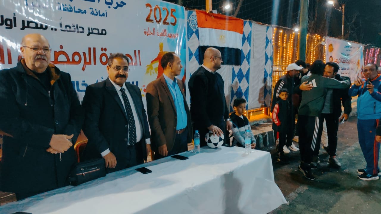 اقبال جماهيري علي دورة «الشعب الجمهوري» الرمضانية لكرة القدم بالمنيا
