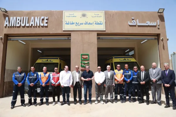 وزير الصحة ومحافظ المنيا يتفقدان  إسعاف مغاغة ووحدة طب الأسرة