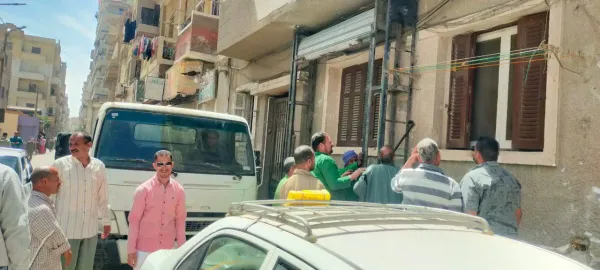 ايقاف أعمال تحويل شقة من سكنى إلى تجارى بحي شمال المنيا