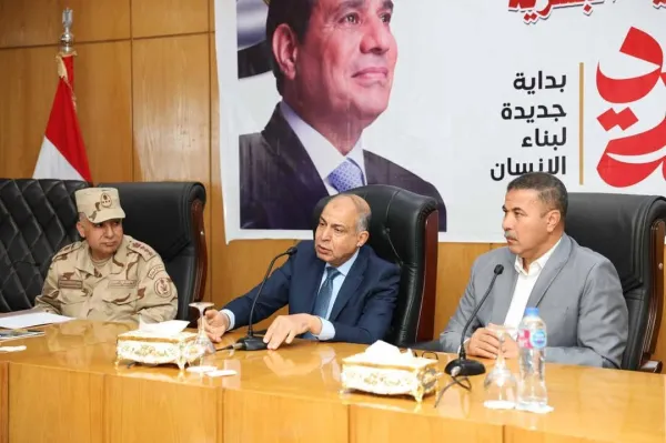 محافظ المنيا يتابع استعدادات التدريب العملي "صقر 148" لمجابهة الأزمات والكوارث