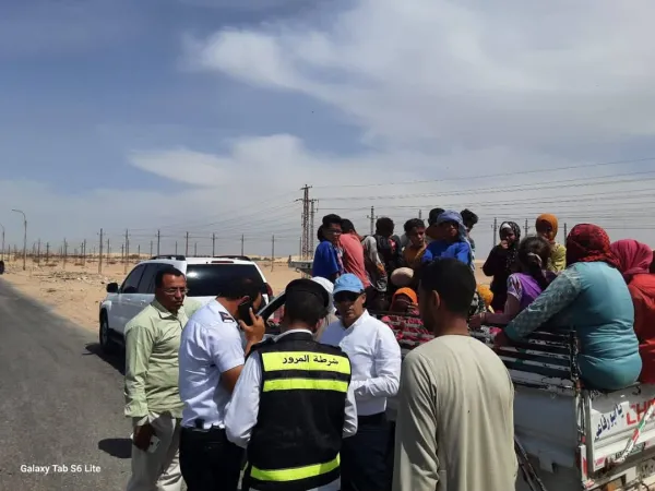نائب محافظ المنيا يضبط سيارة بيك آب مخالفة