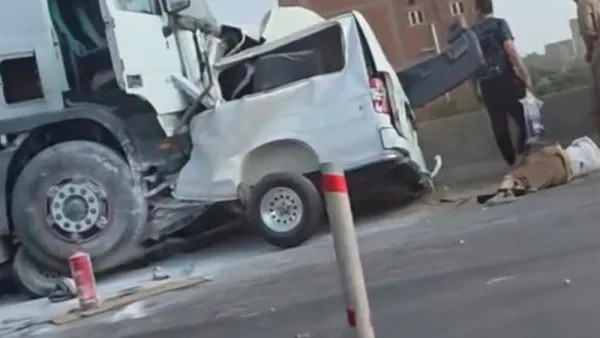 مصرع شخصين وإصابة أربعة في حوادث تصادم بصحراوي المنيا الغربي